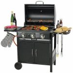 Grill Flame Master de exterior, negru