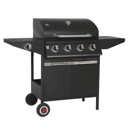 Gratar gaz Grillchef 4 + 1 arzatoare x 3.2 kw, 136 x 106 x 53 cm, aprindere electrica, gratare din fonta 65 x 40 cm : Review si Pareri pertinente